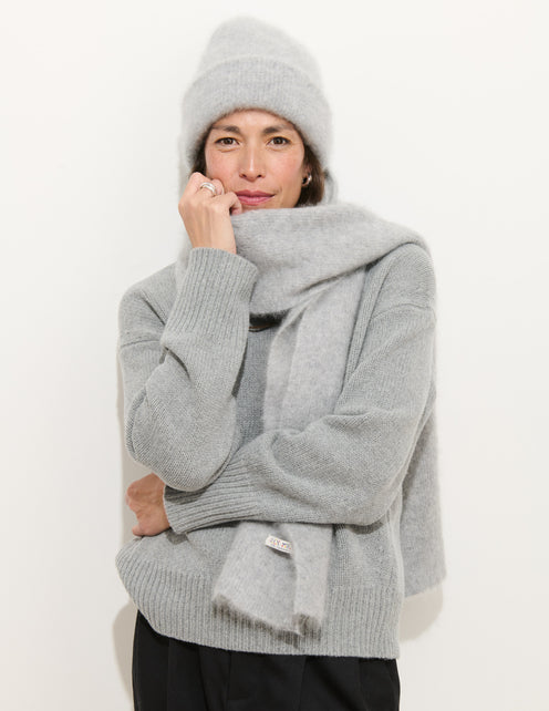 Beanie In Brushed Cashmere