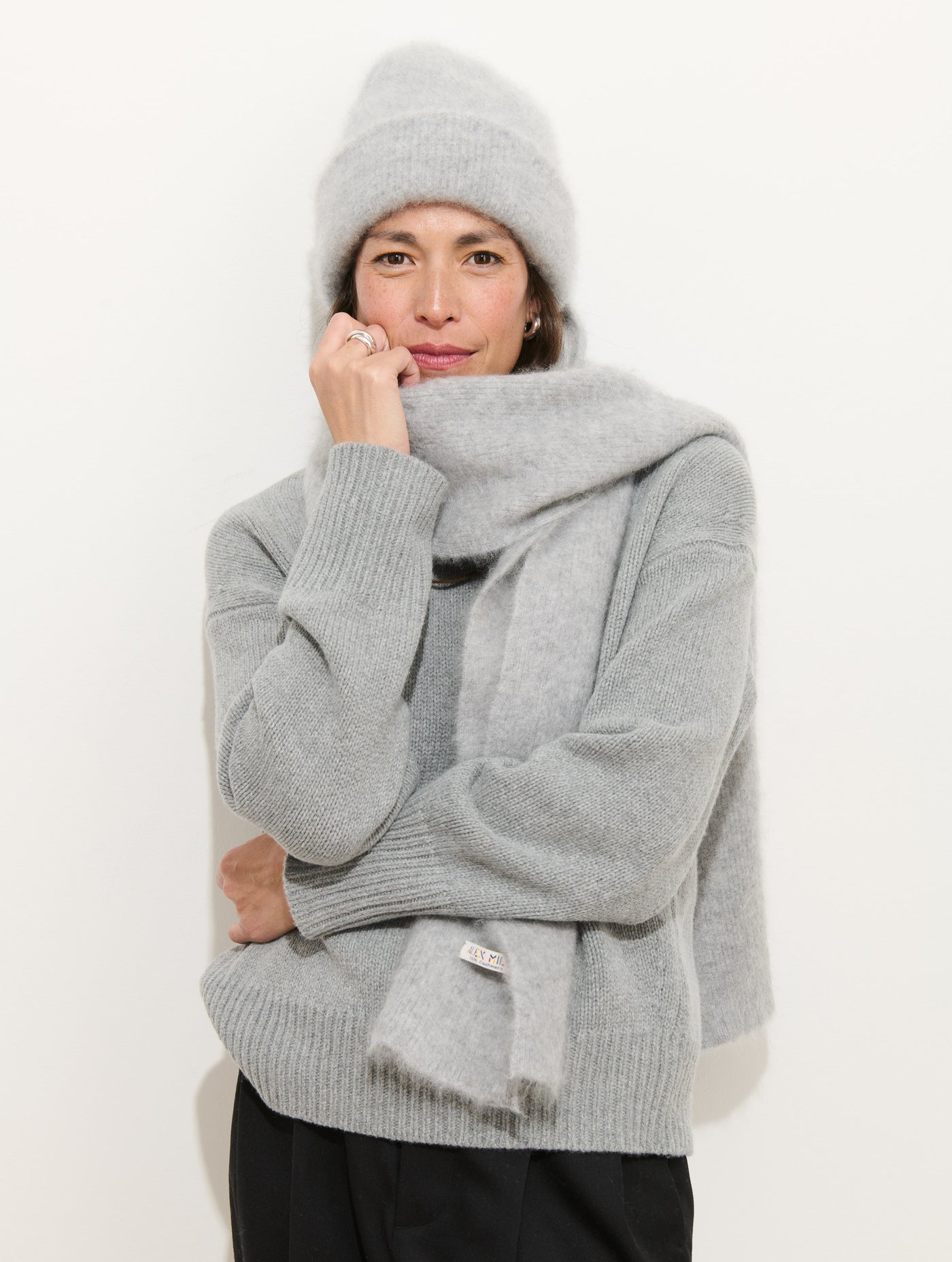 Scarf In Brushed Cashmere