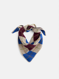 Flynn Argyle Handkerchief Scarf in Wool