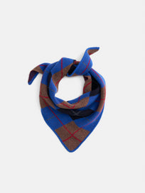 Flynn Argyle Handkerchief Scarf in Wool