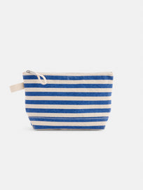 The Painted Perfect Striped Canvas Pouch