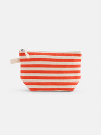 The Painted Perfect Striped Canvas Pouch