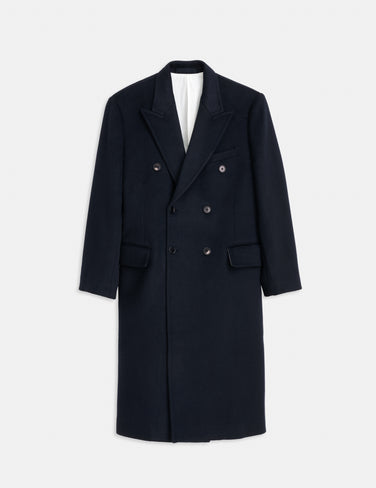 Double Breasted James Coat In Wool
