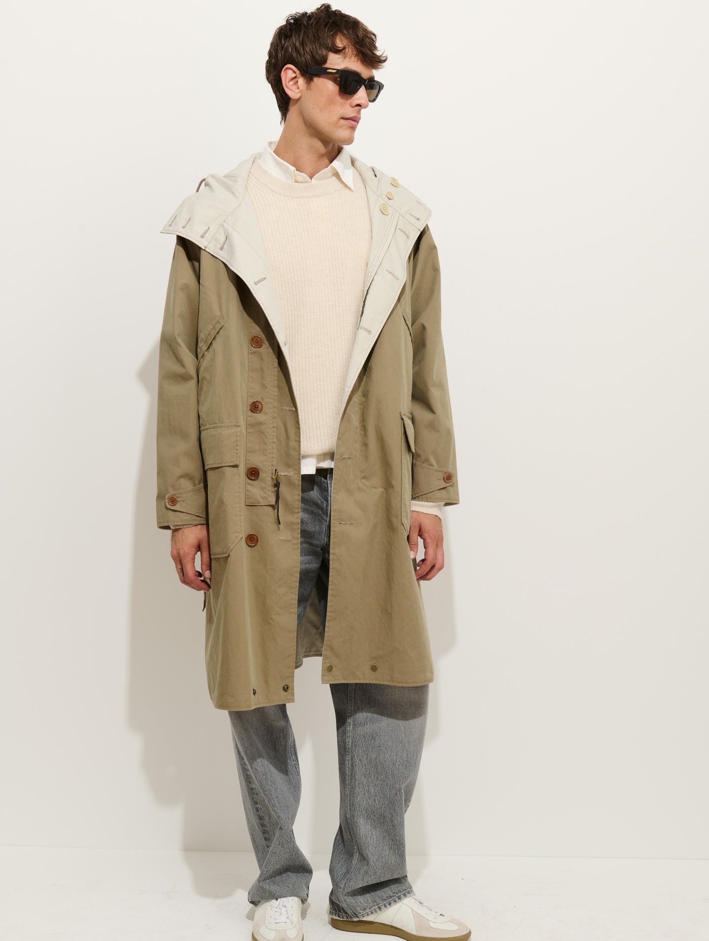 Elijah Reversible Trench In Canvas