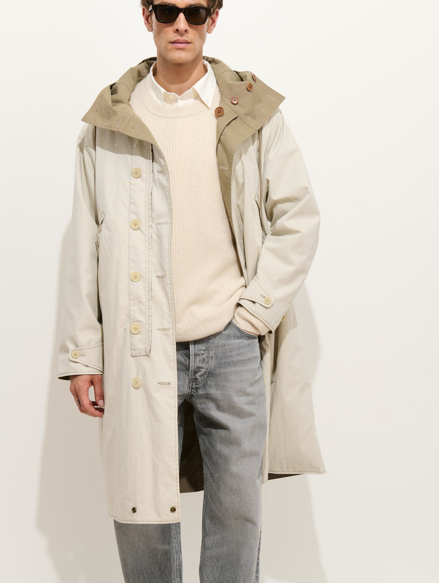 Elijah Reversible Trench In Canvas