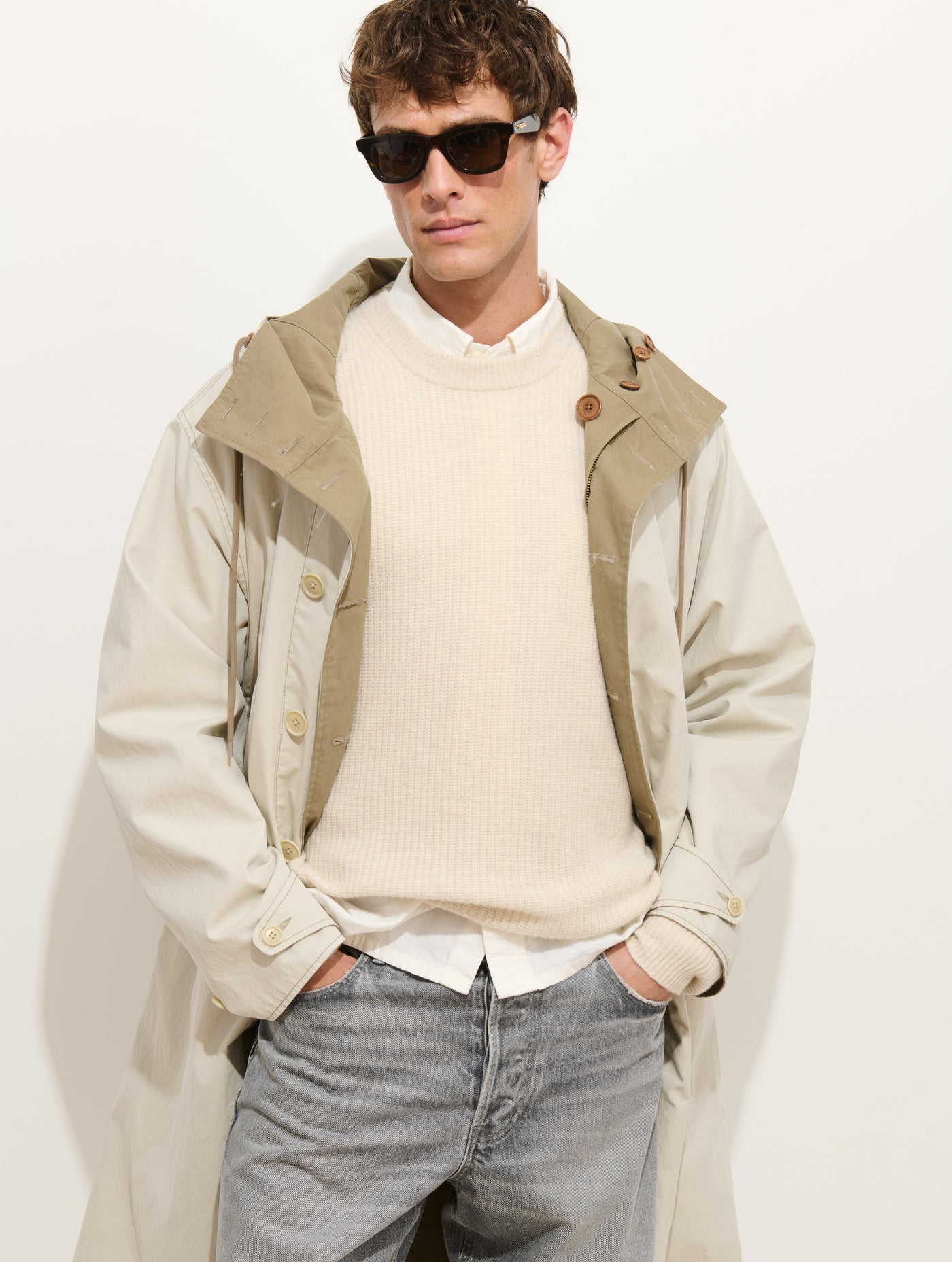 Elijah Reversible Trench In Canvas