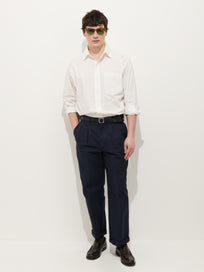 Double Pleated Pant In Vintage Twill