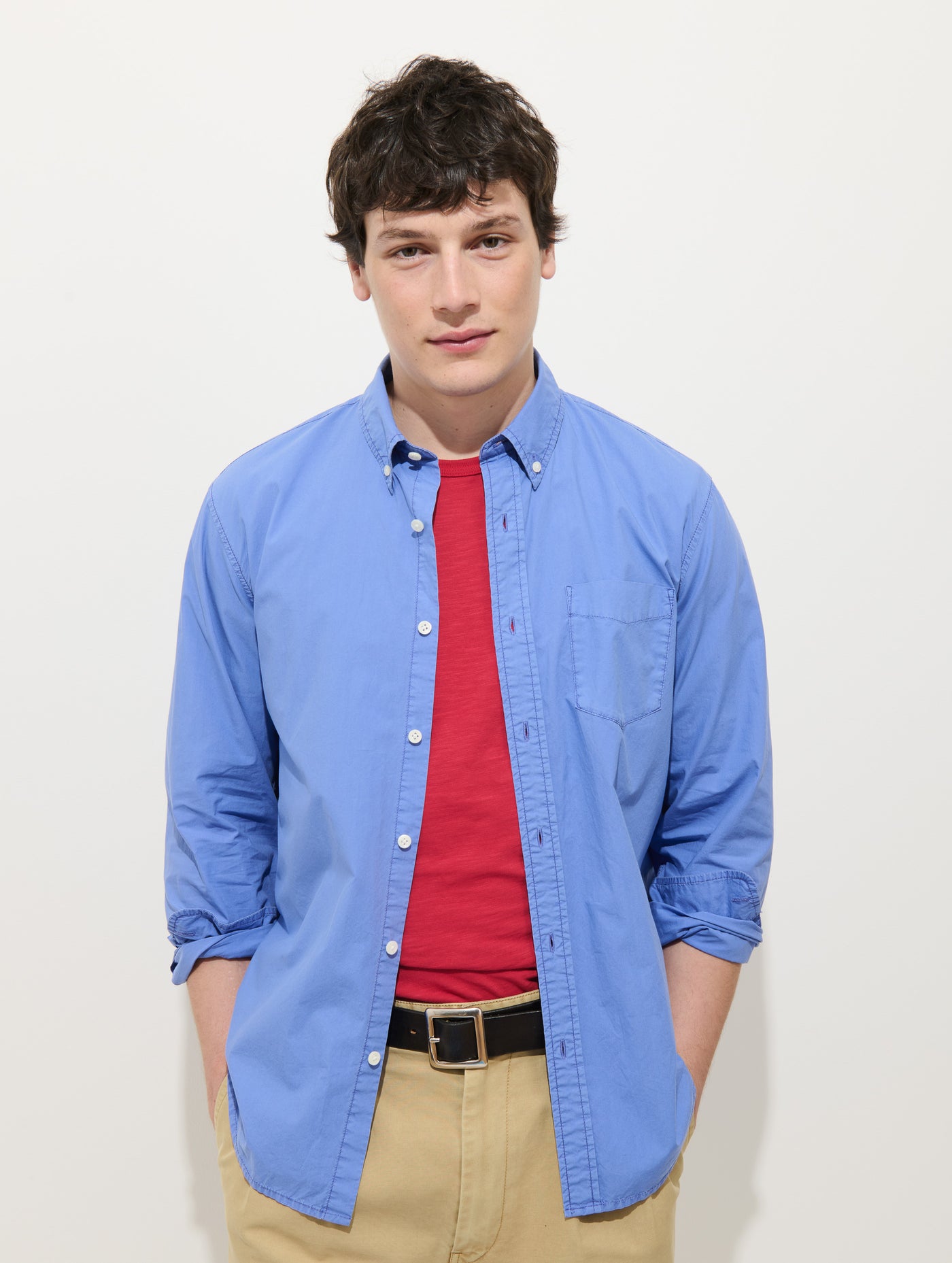 Mill Shirt In Cotton Poplin