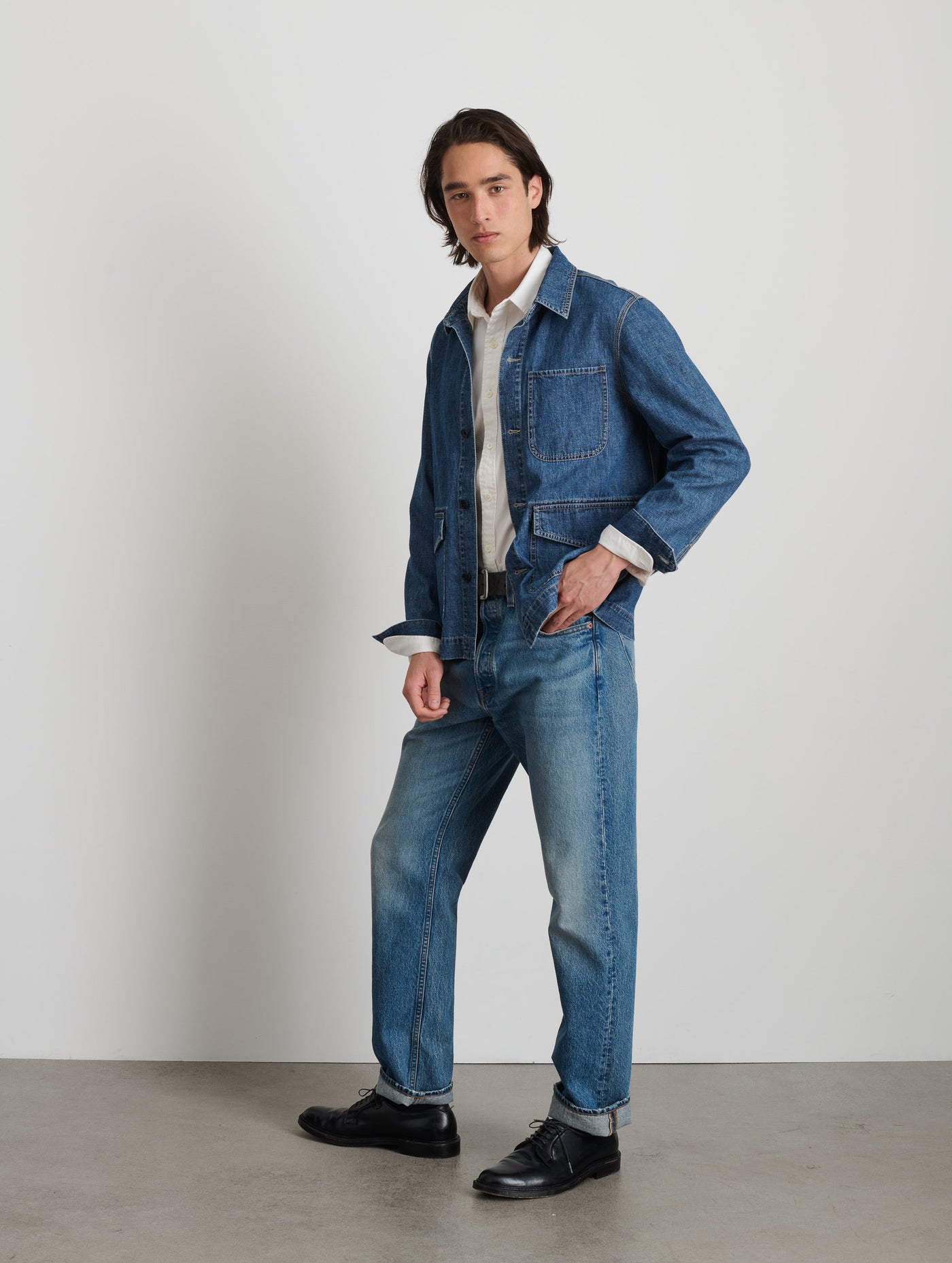 Shirt Jacket In Lightweight Denim