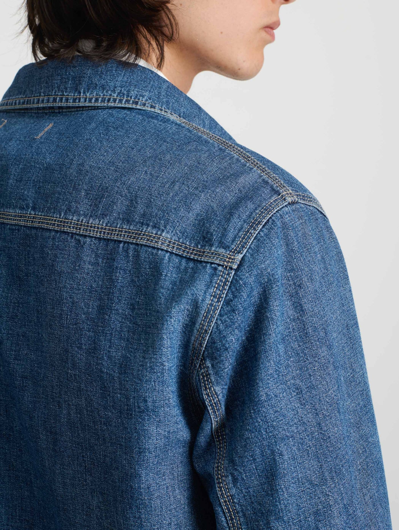 Shirt Jacket In Lightweight Denim