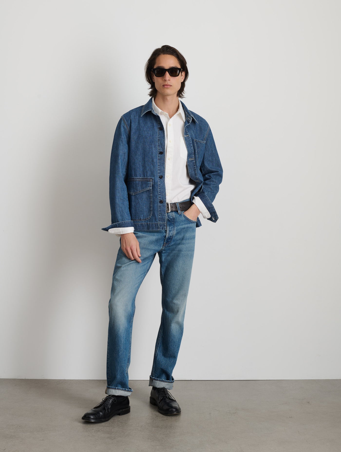 Shirt Jacket In Lightweight Denim