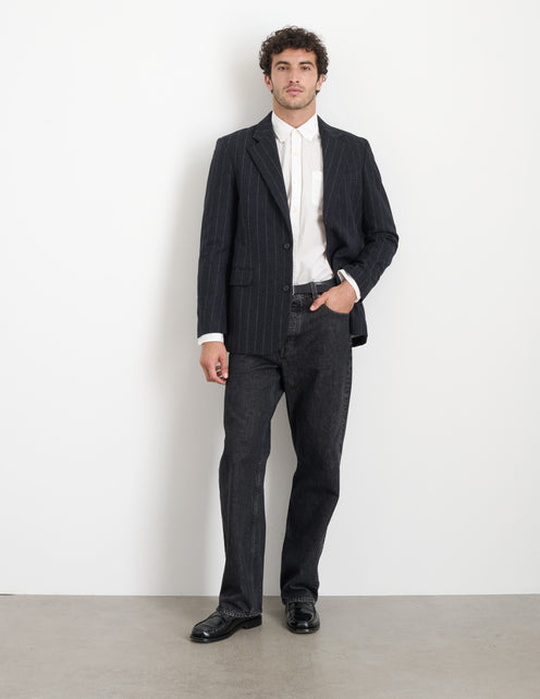 Grant Blazer In Chalk Stripe