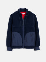 Vinny Sherpa Jacket In Navy
