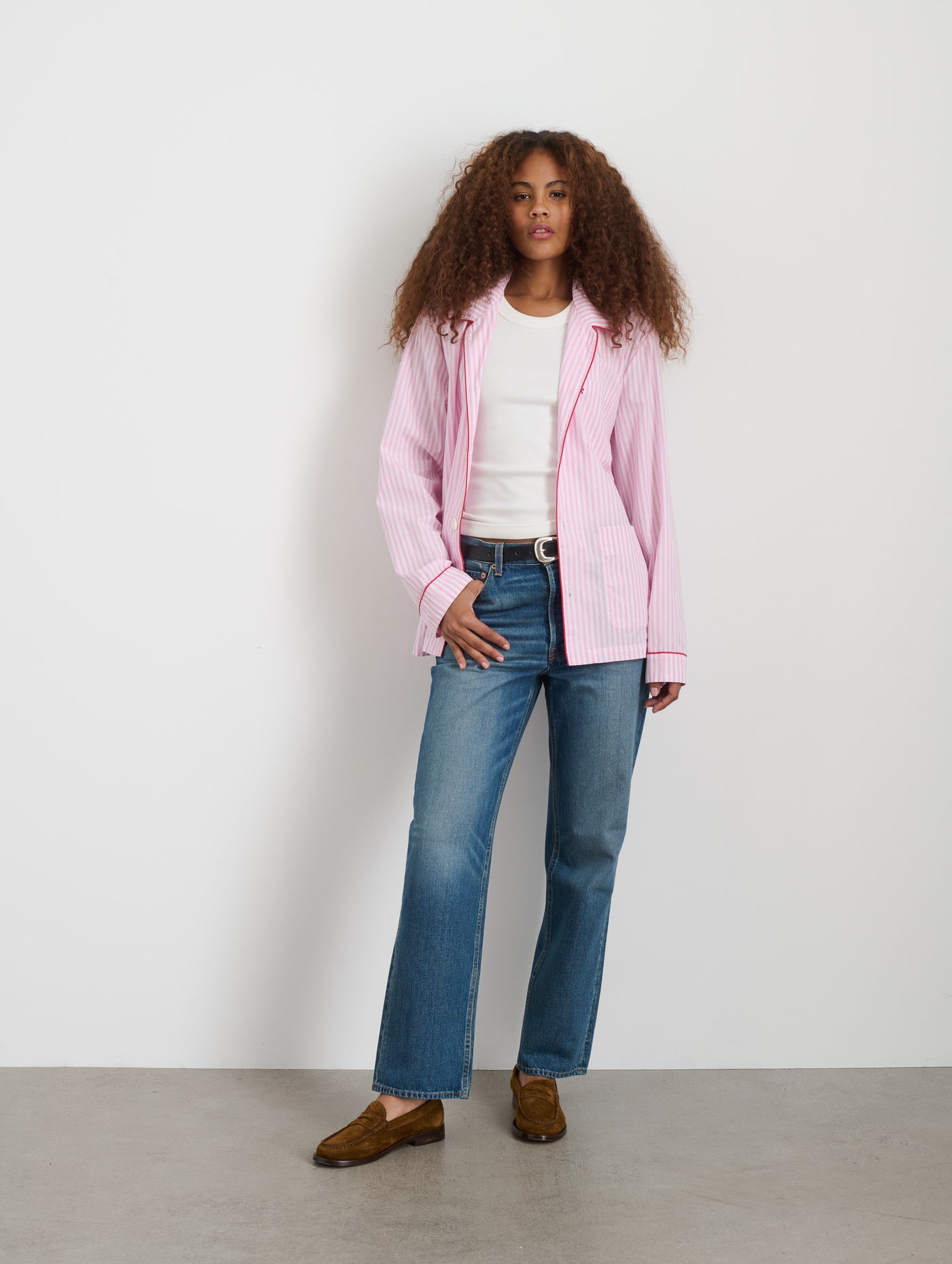 P'Jimmies Sleep Shirt In Stripe