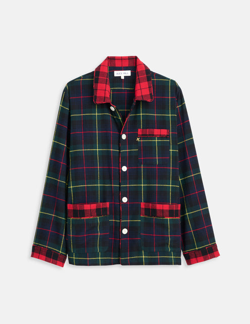 Flannel Sleep Shirt In Tartan
