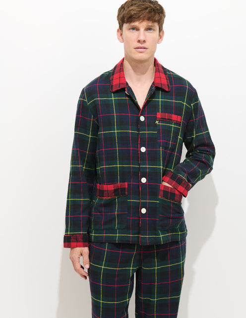 Flannel Sleep Shirt In Tartan