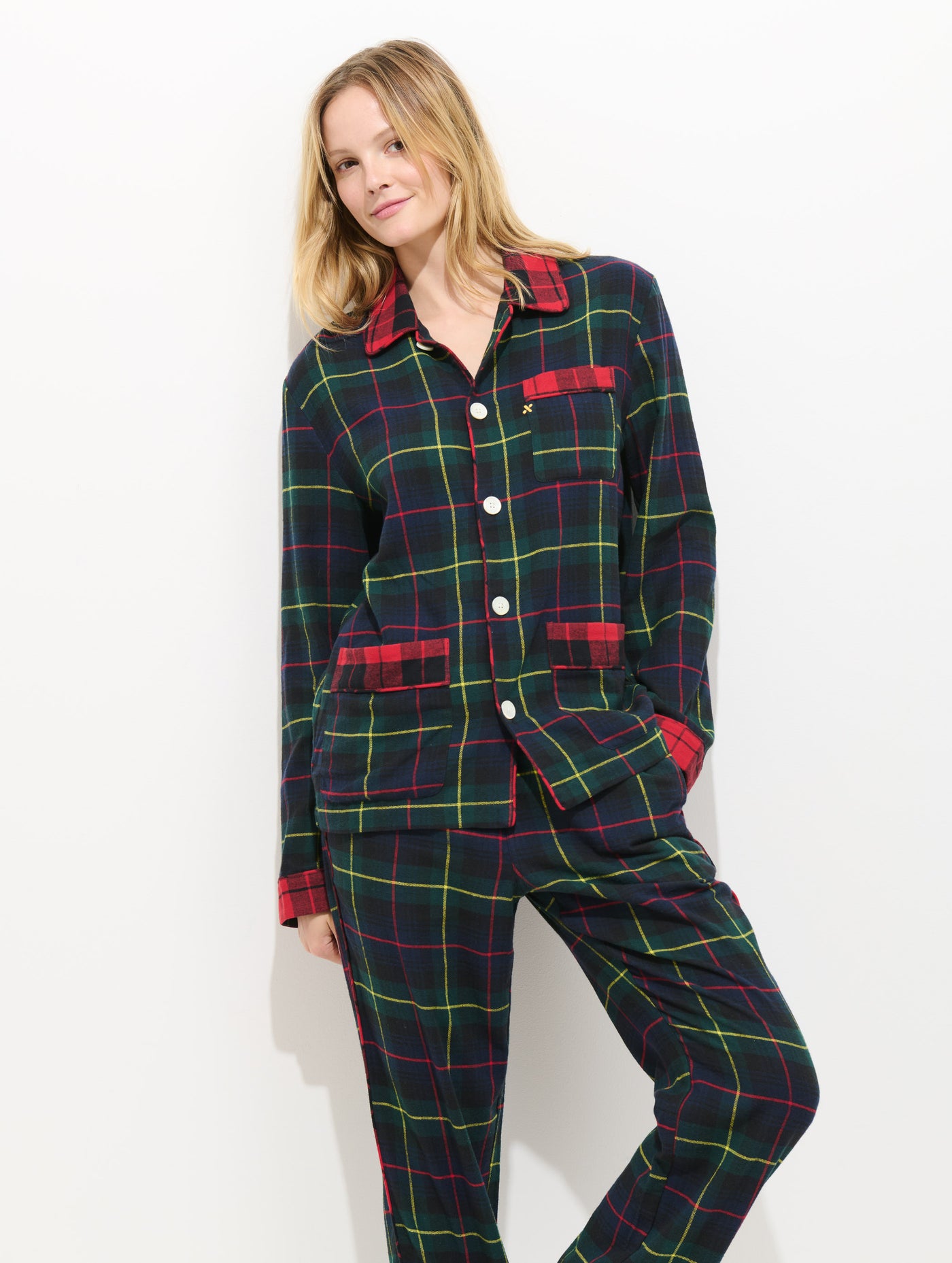 Flannel Sleep Shirt In Tartan