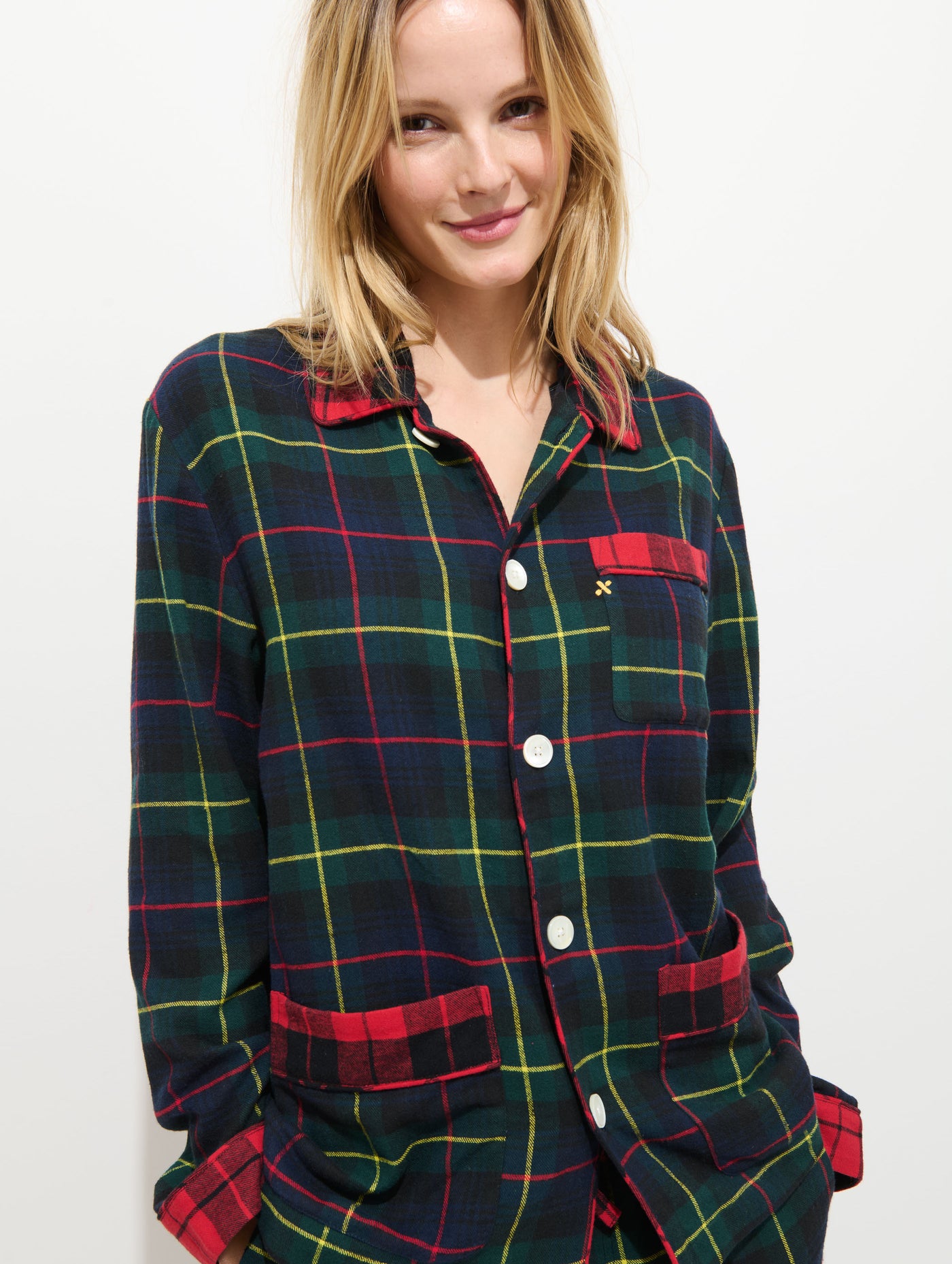 Flannel Sleep Shirt In Tartan