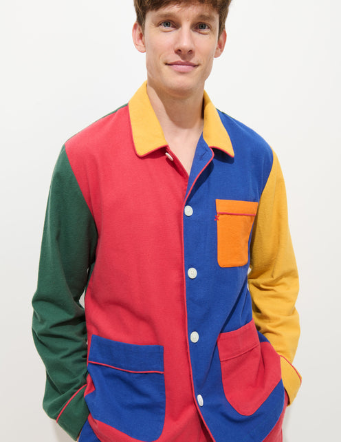 The Colorblock Flannel Sleep Shirt