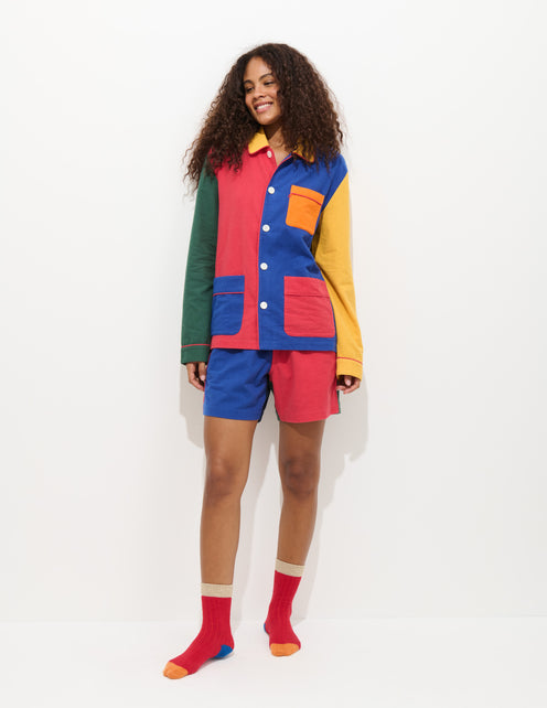 The Colorblock Flannel Sleep Shirt