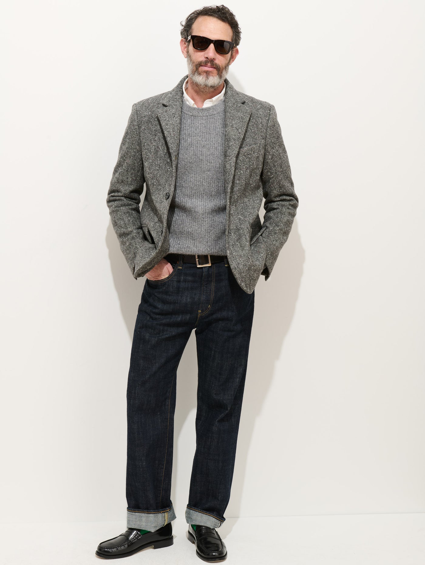 Wyatt Blazer In Wool Donegal