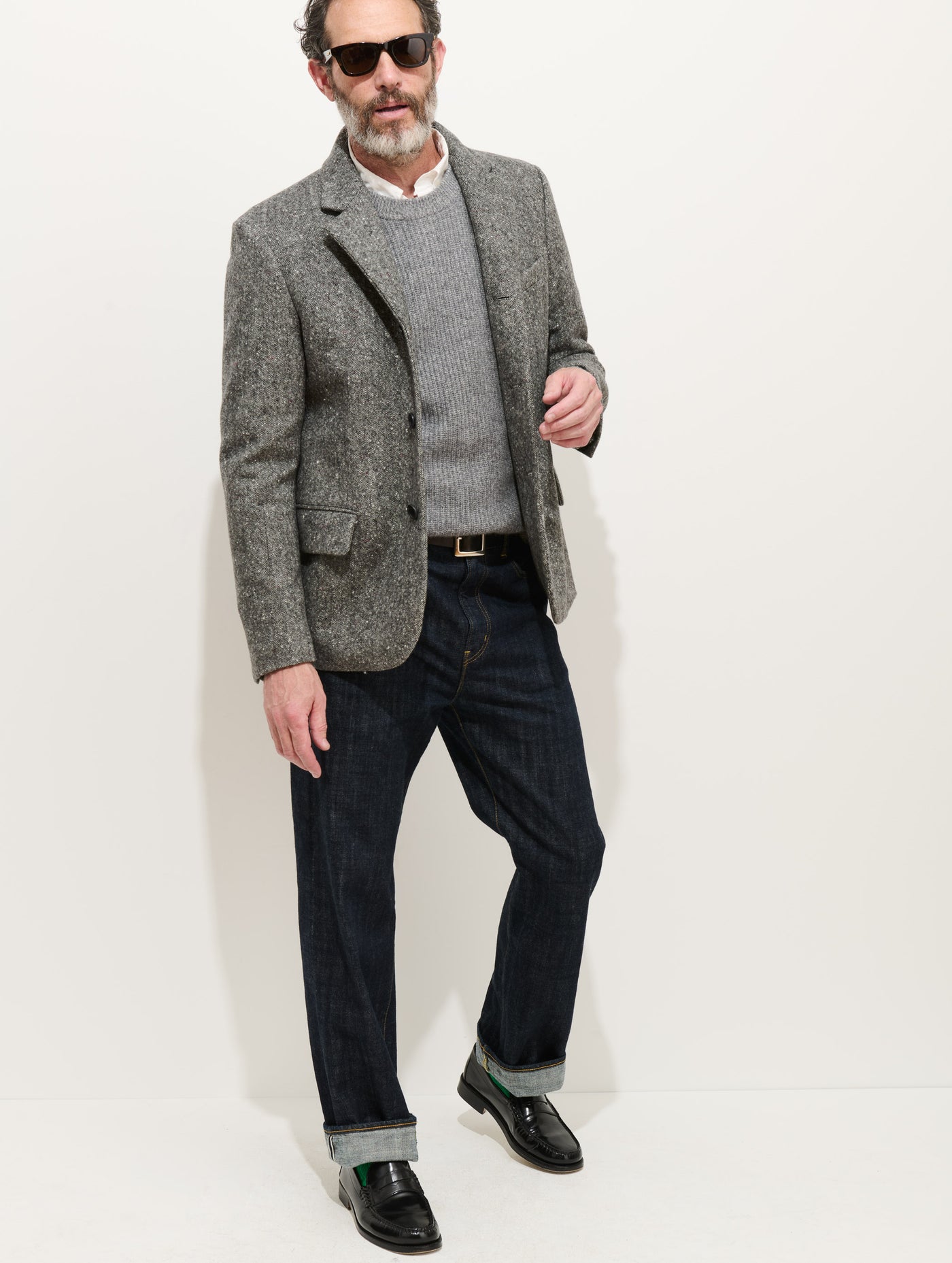 Wyatt Blazer In Wool Donegal