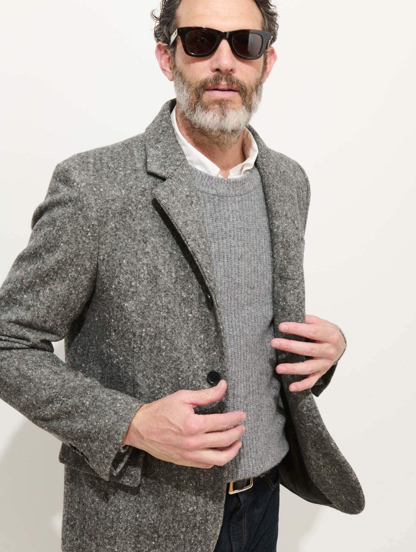 Wyatt Blazer In Wool Donegal