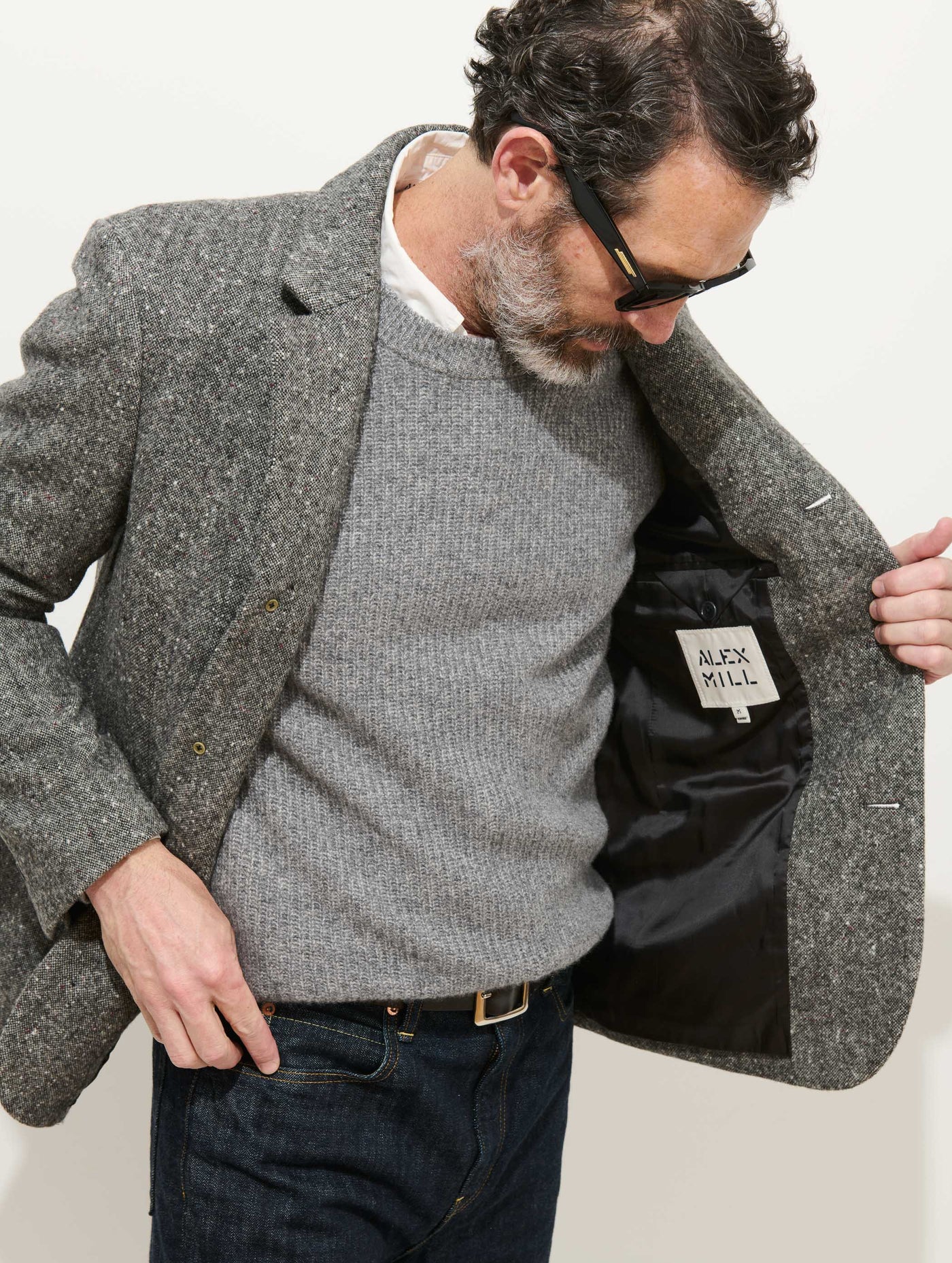 Wyatt Blazer In Wool Donegal