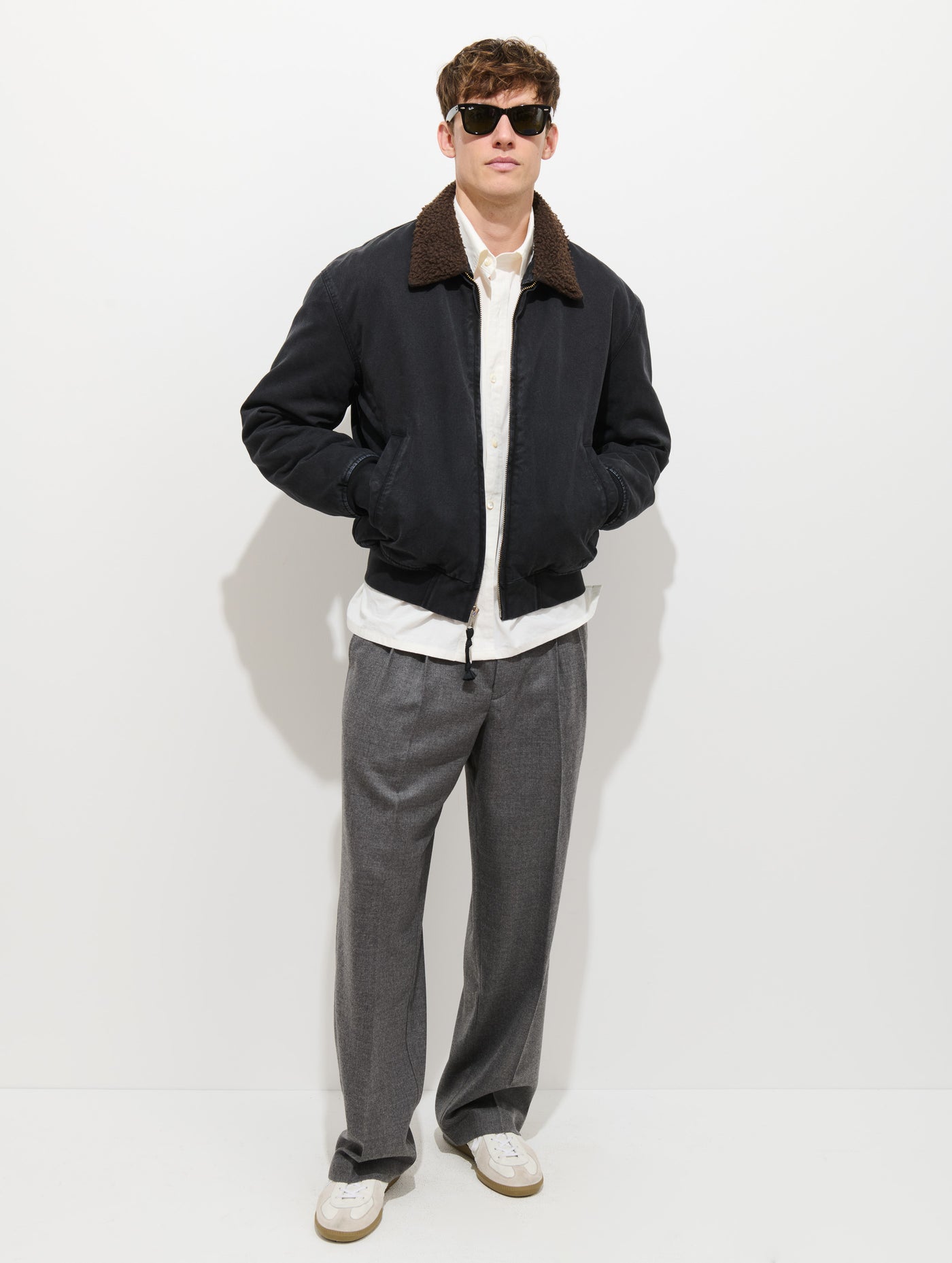 Flight Jacket In Canvas