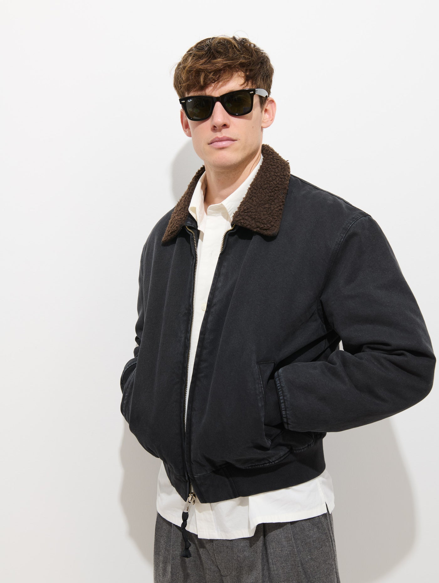Flight Jacket In Canvas