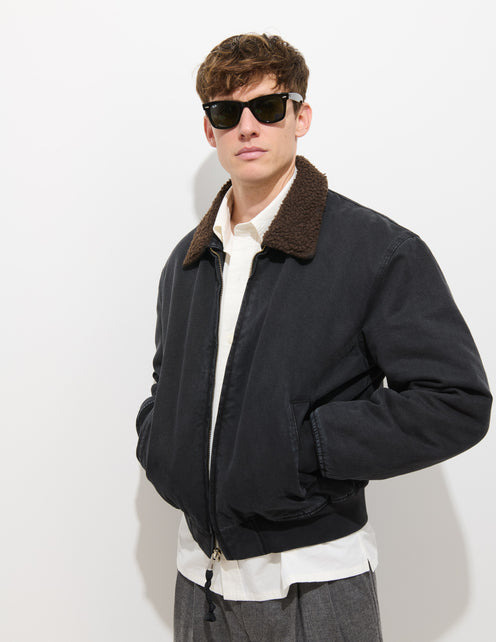 Flight Jacket In Canvas