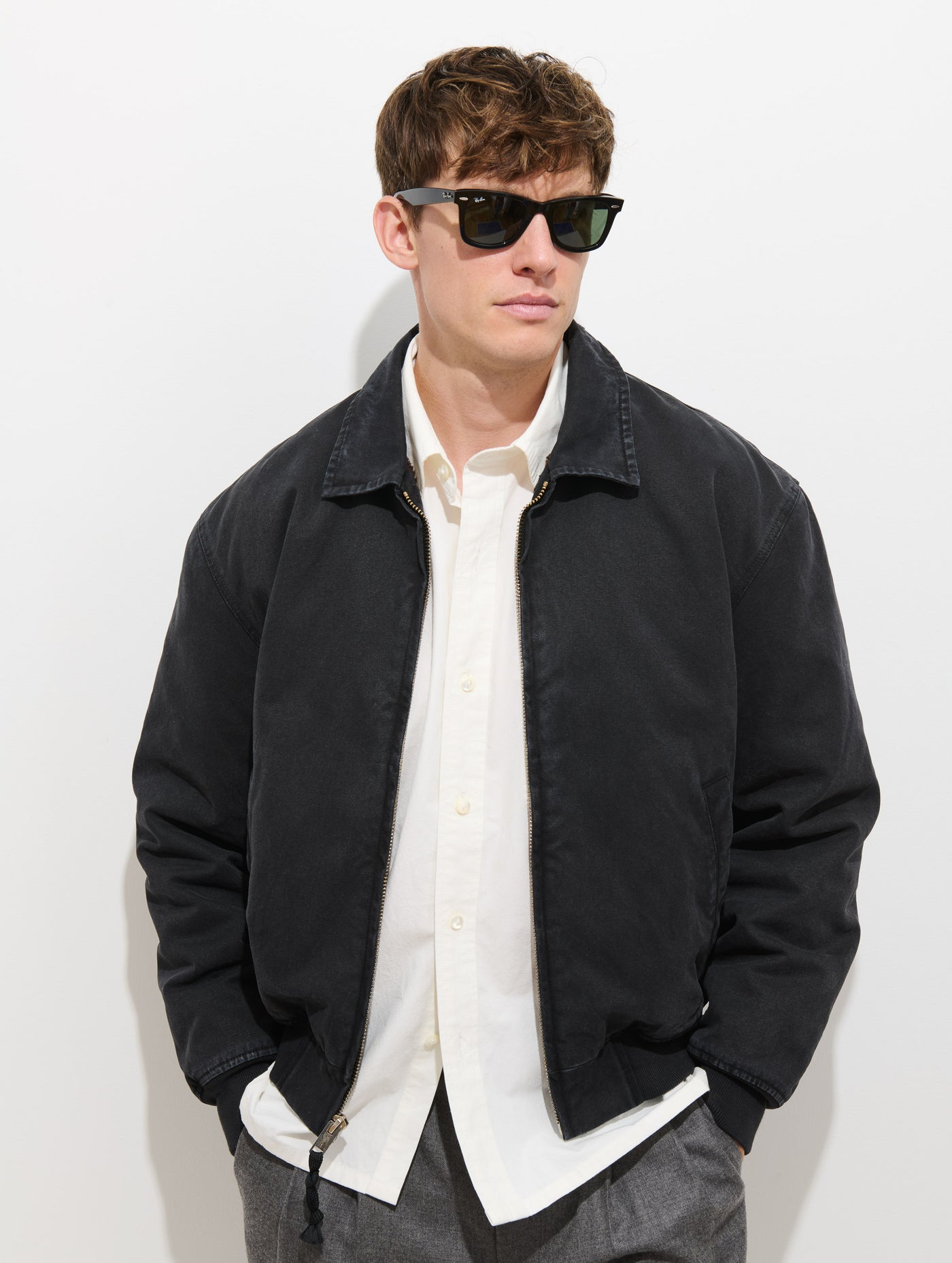 Flight Jacket In Canvas