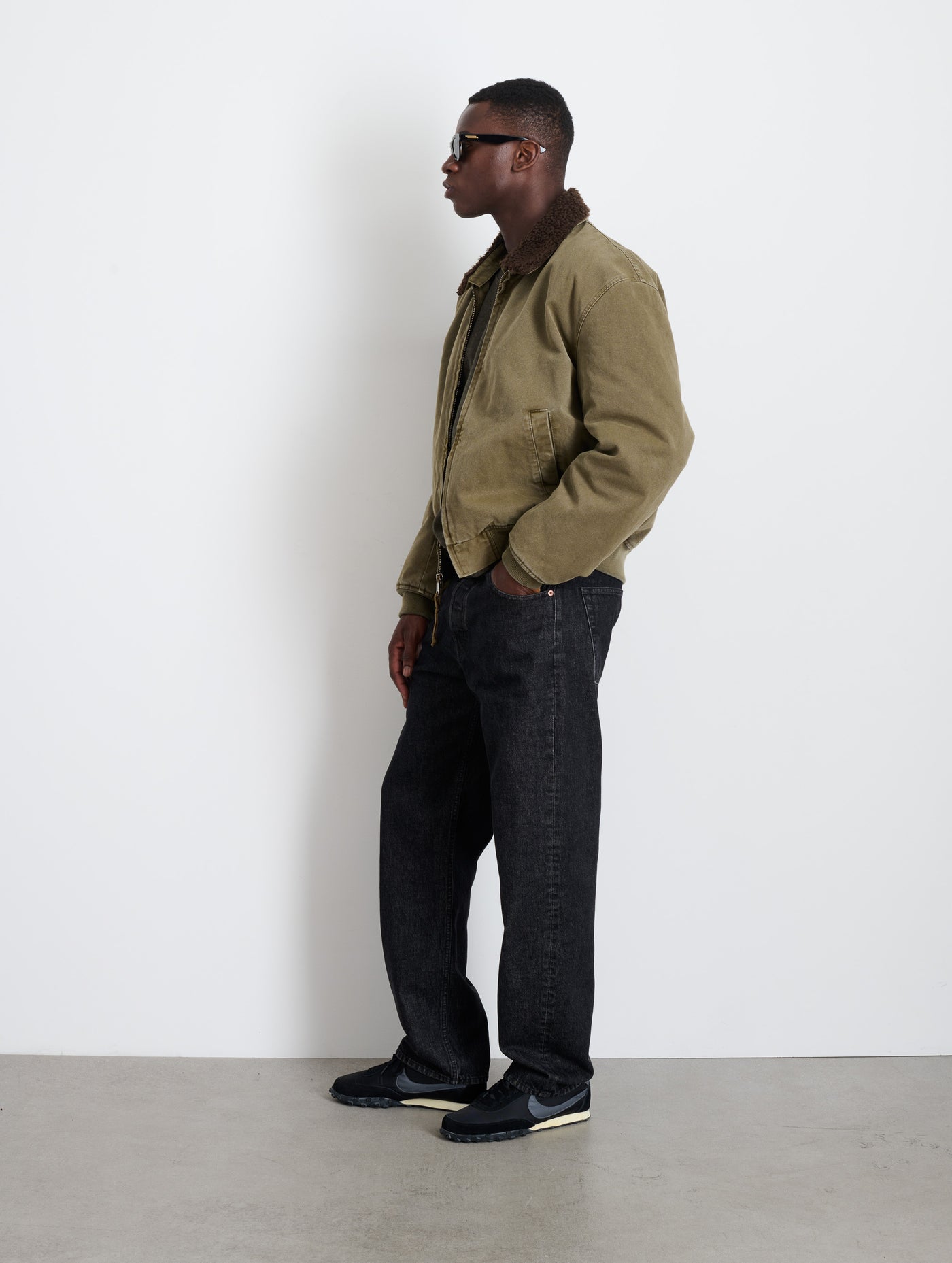 Flight Jacket In Canvas