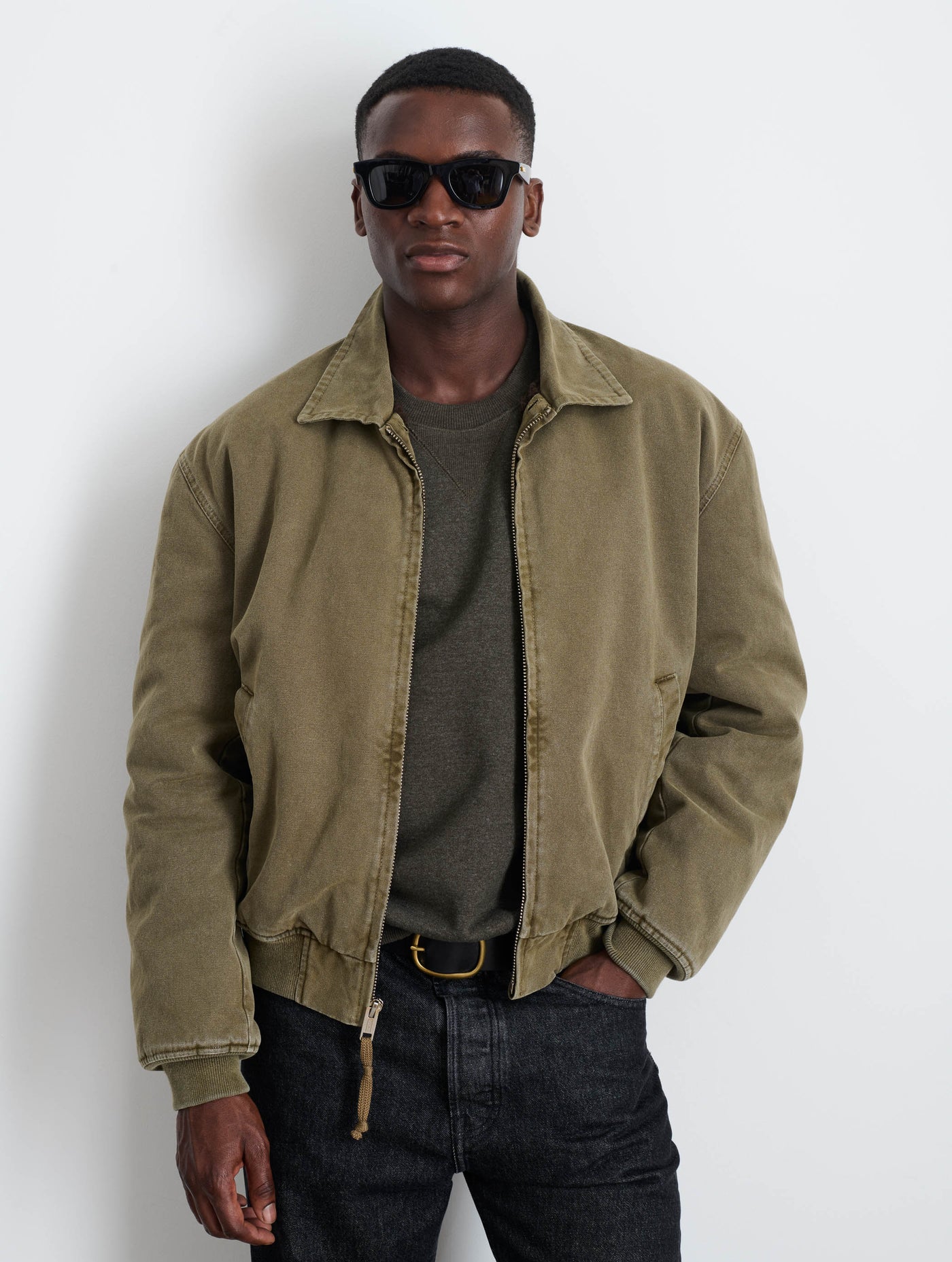 Flight Jacket In Canvas