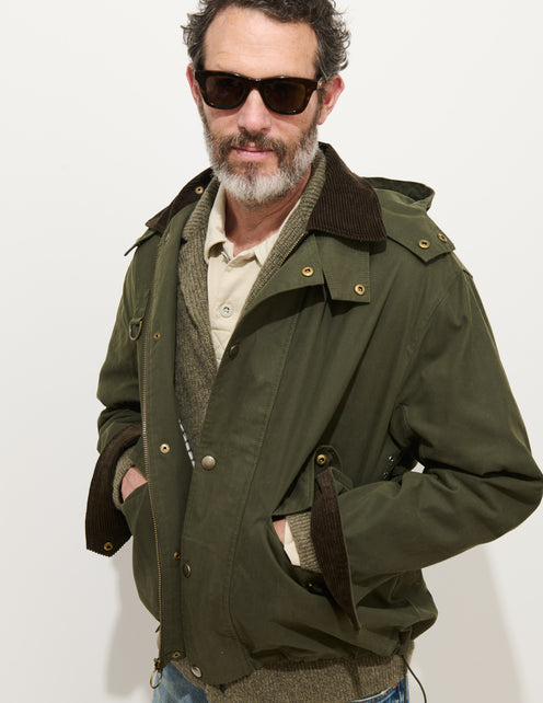 Highland Utility Jacket In Waxed Cotton