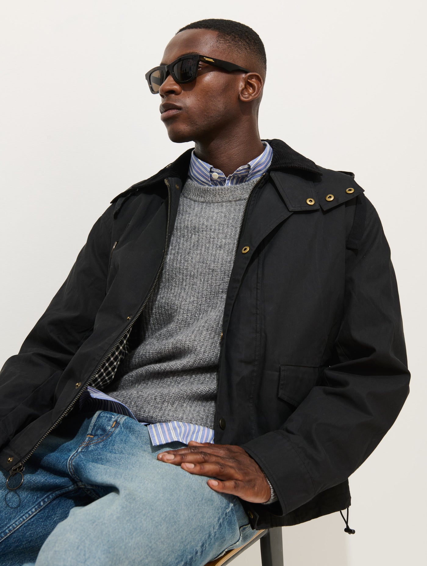 Highland Utility Jacket In Waxed Cotton