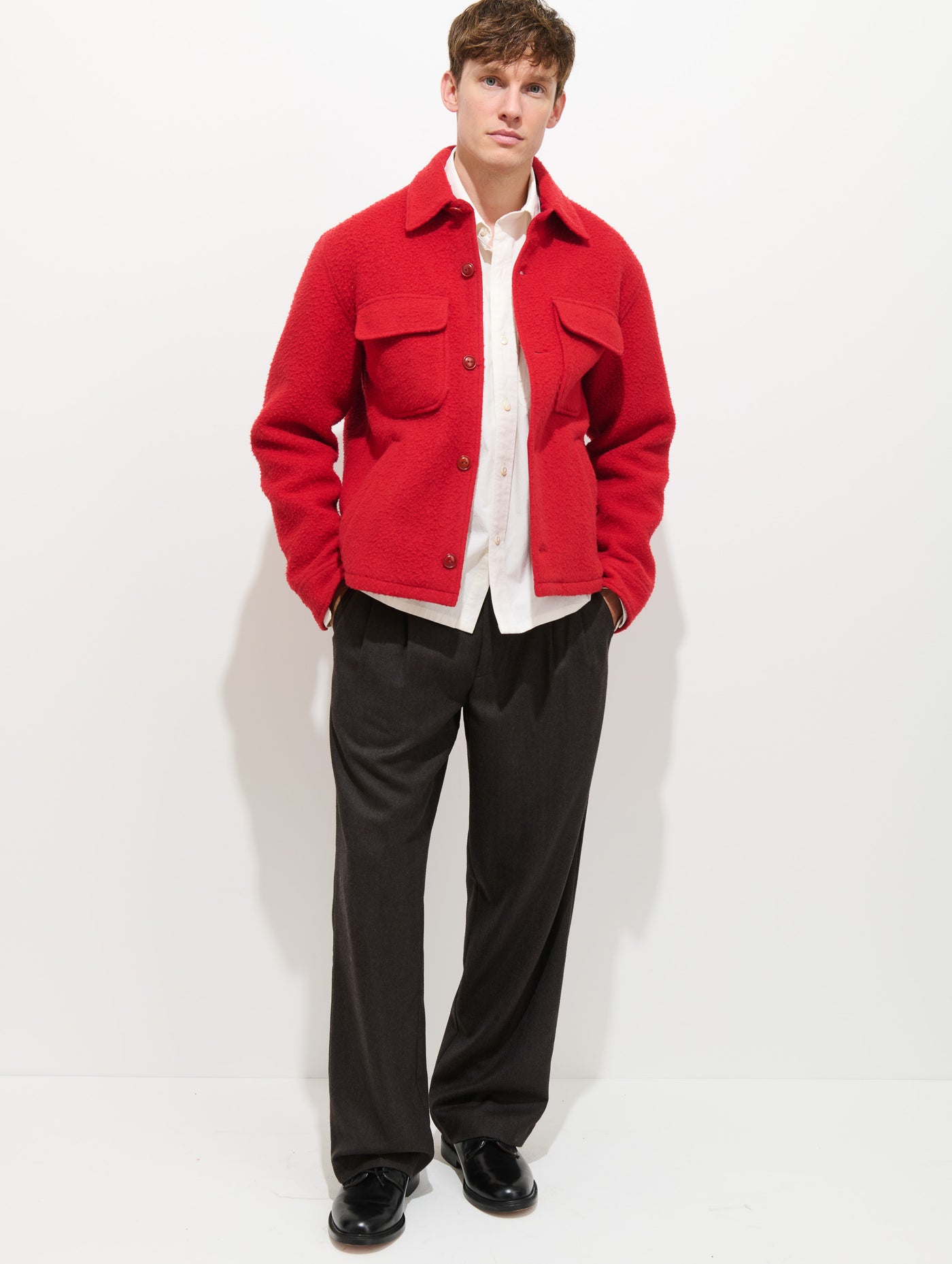 Work Jacket In Italian Wool