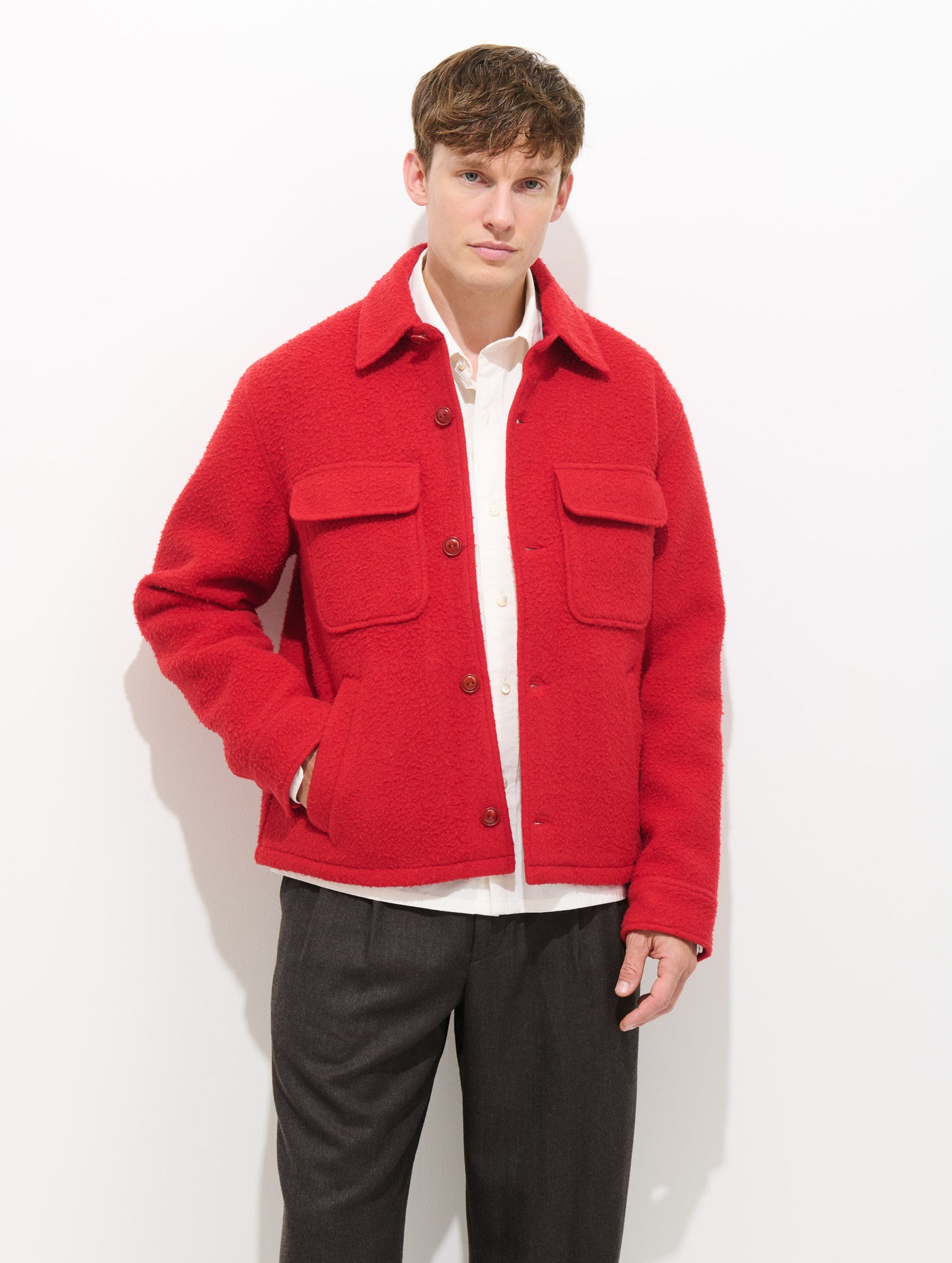 Work Jacket In Italian Wool