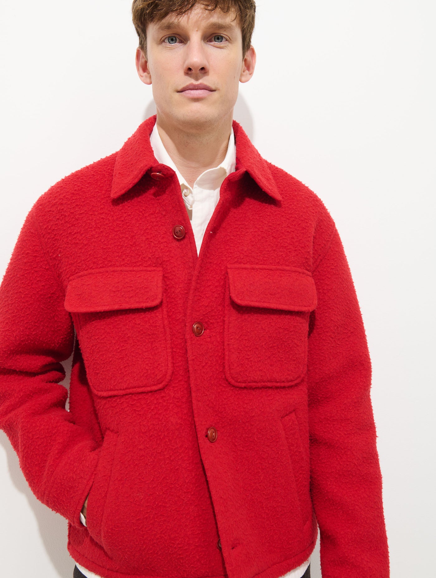 Work Jacket In Italian Wool