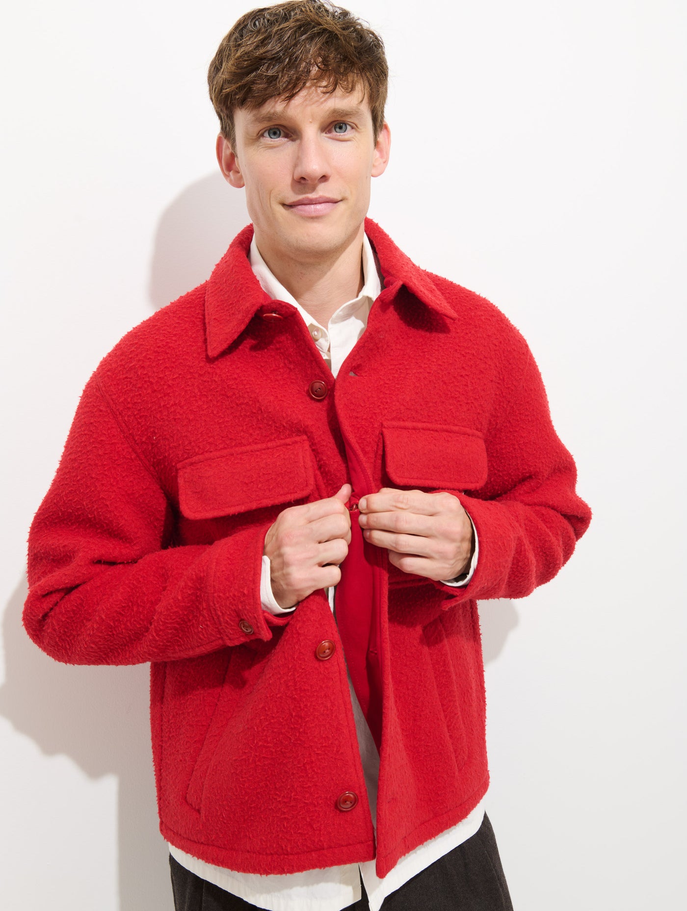 Work Jacket In Italian Wool