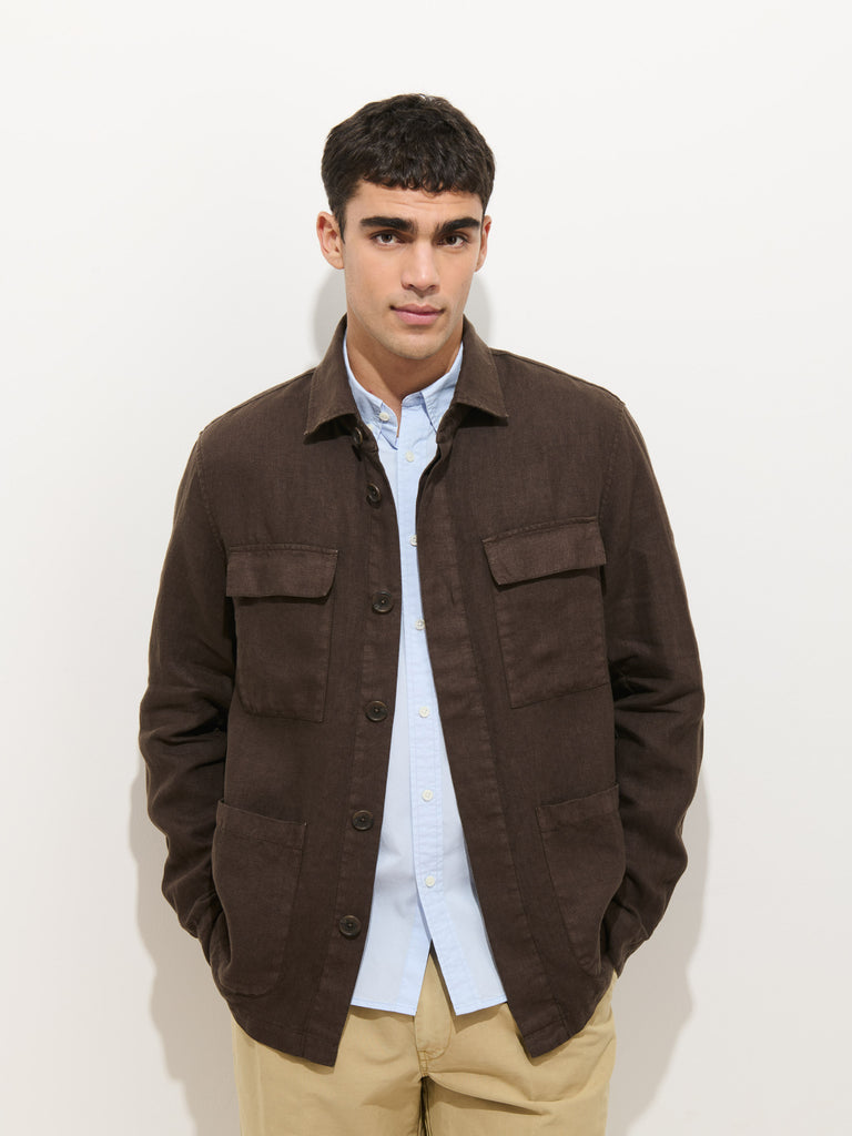Riviera Work Jacket In Linen