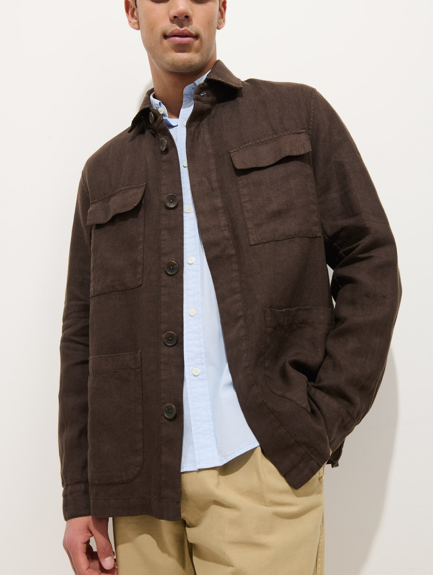 Riviera Work Jacket In Linen