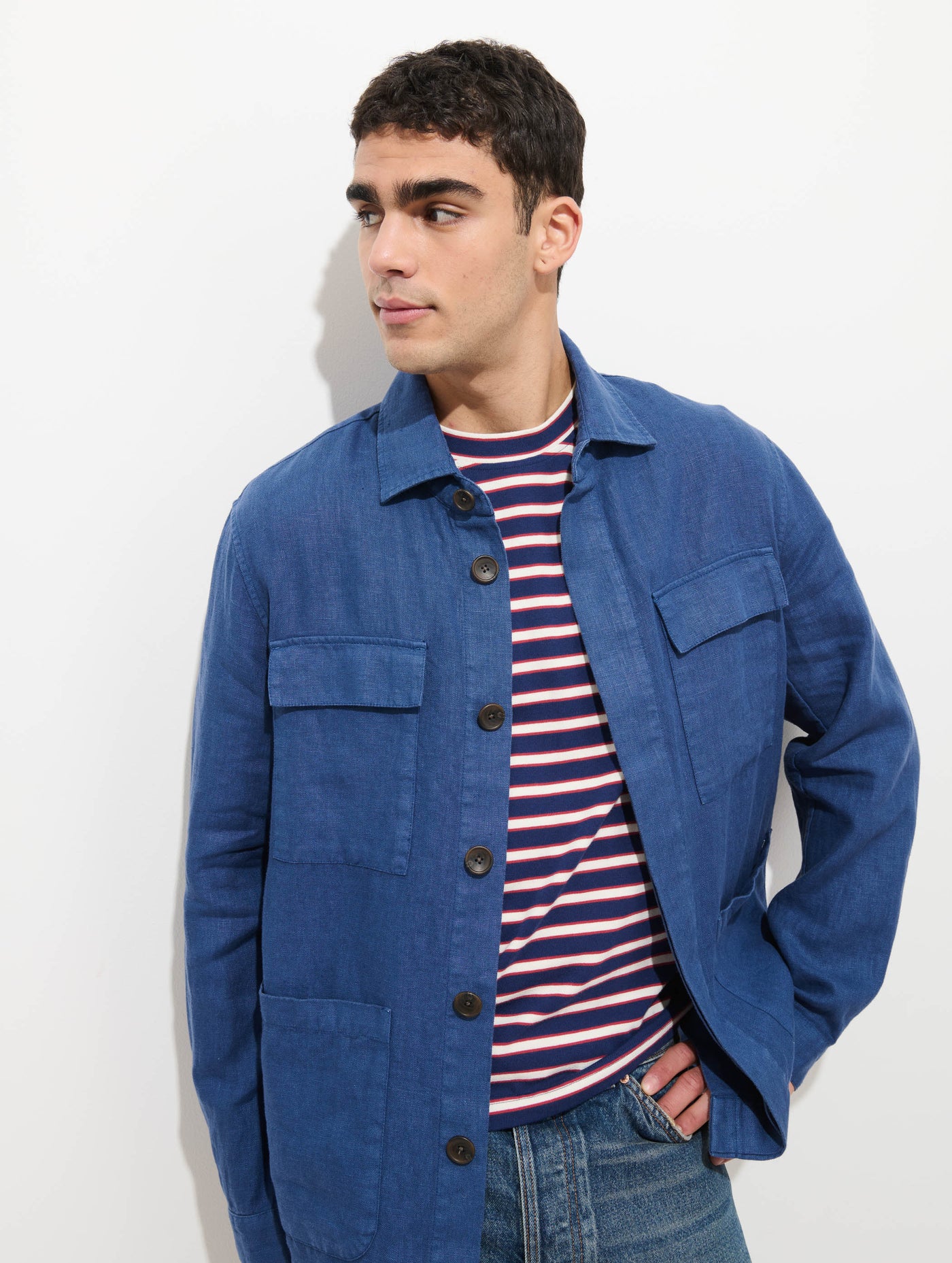 Riviera Work Jacket In Linen