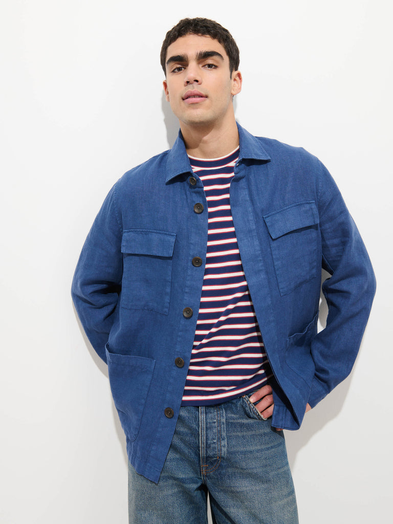 Riviera Work Jacket In Linen