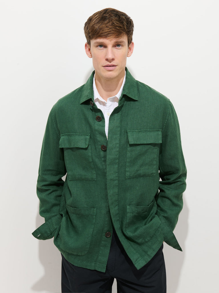 Riviera Work Jacket In Linen from Alex Mill - $250