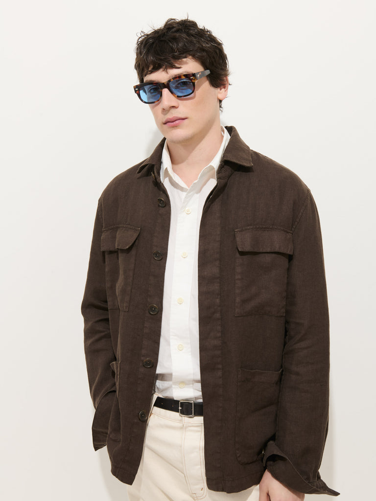 Riviera Work Jacket In Linen from Alex Mill - $250
