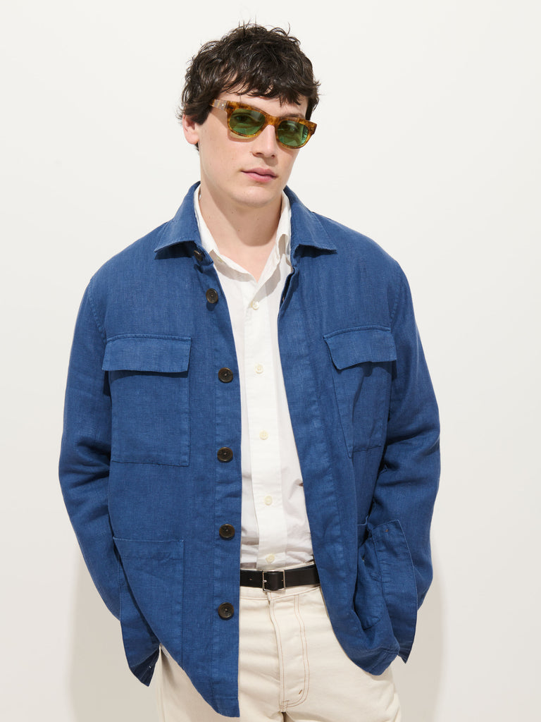 Riviera Work Jacket In Linen from Alex Mill - $250