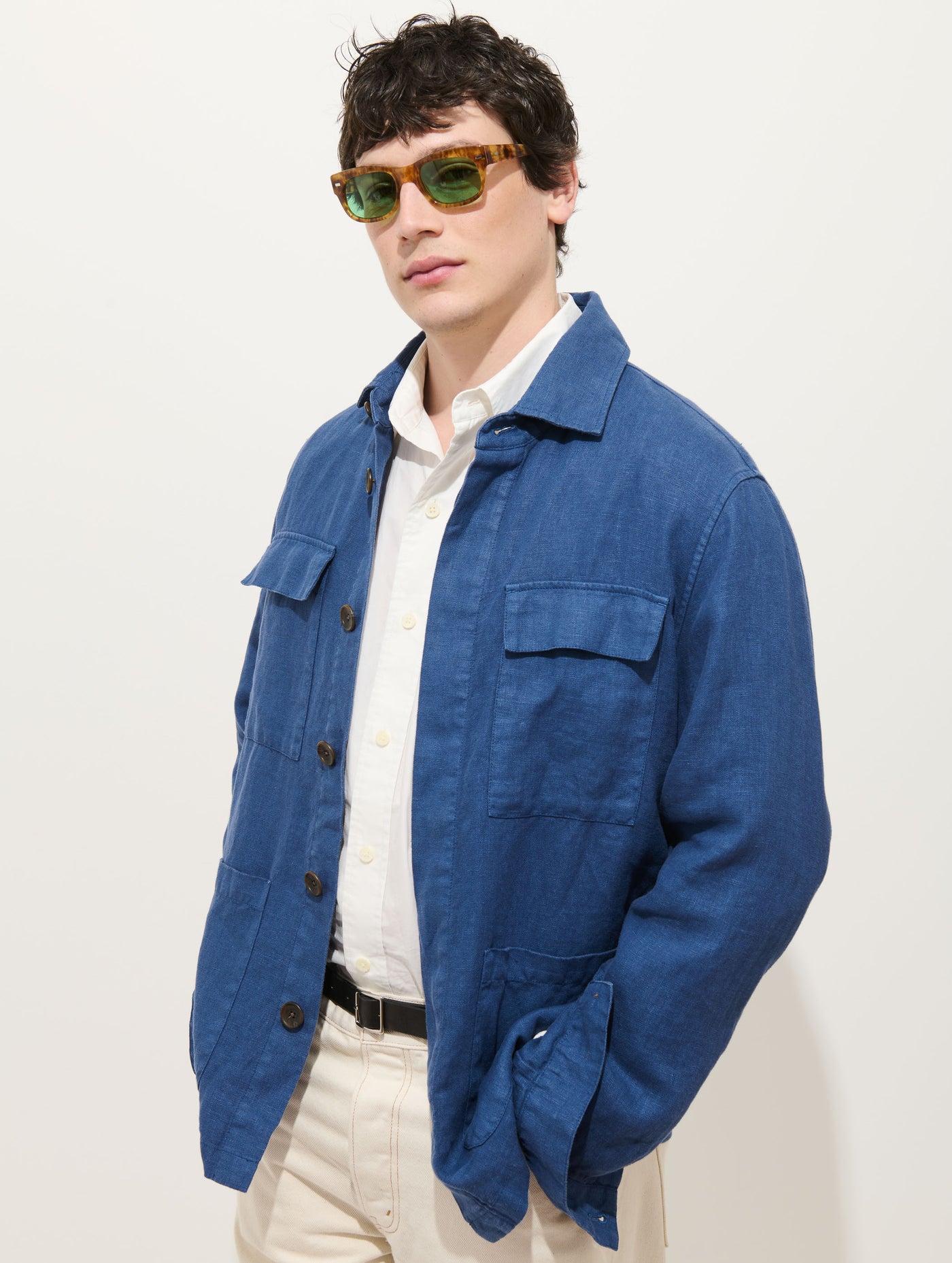 Riviera Work Jacket In Linen