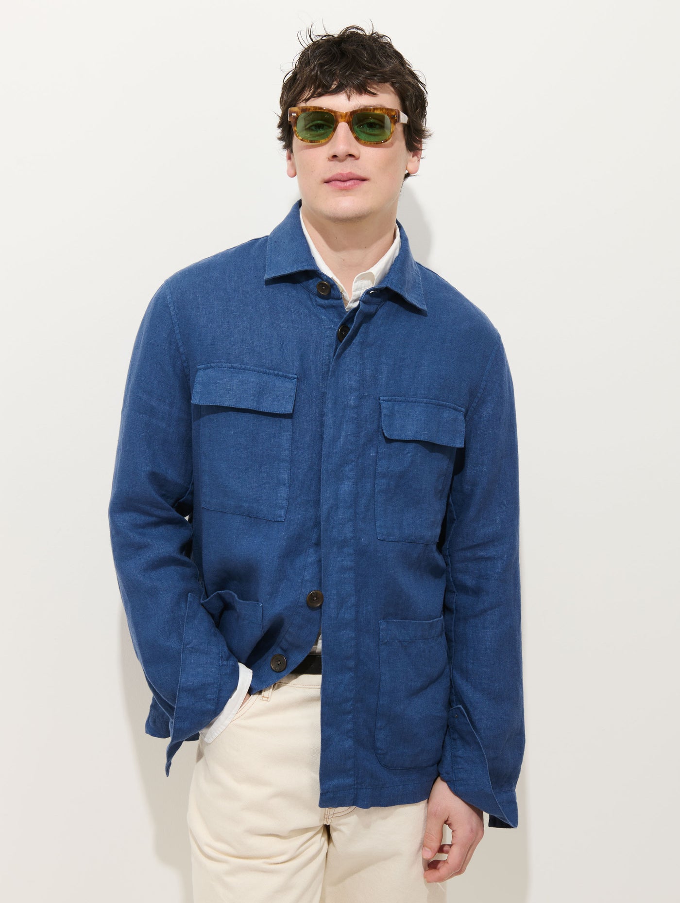 Riviera Work Jacket In Linen