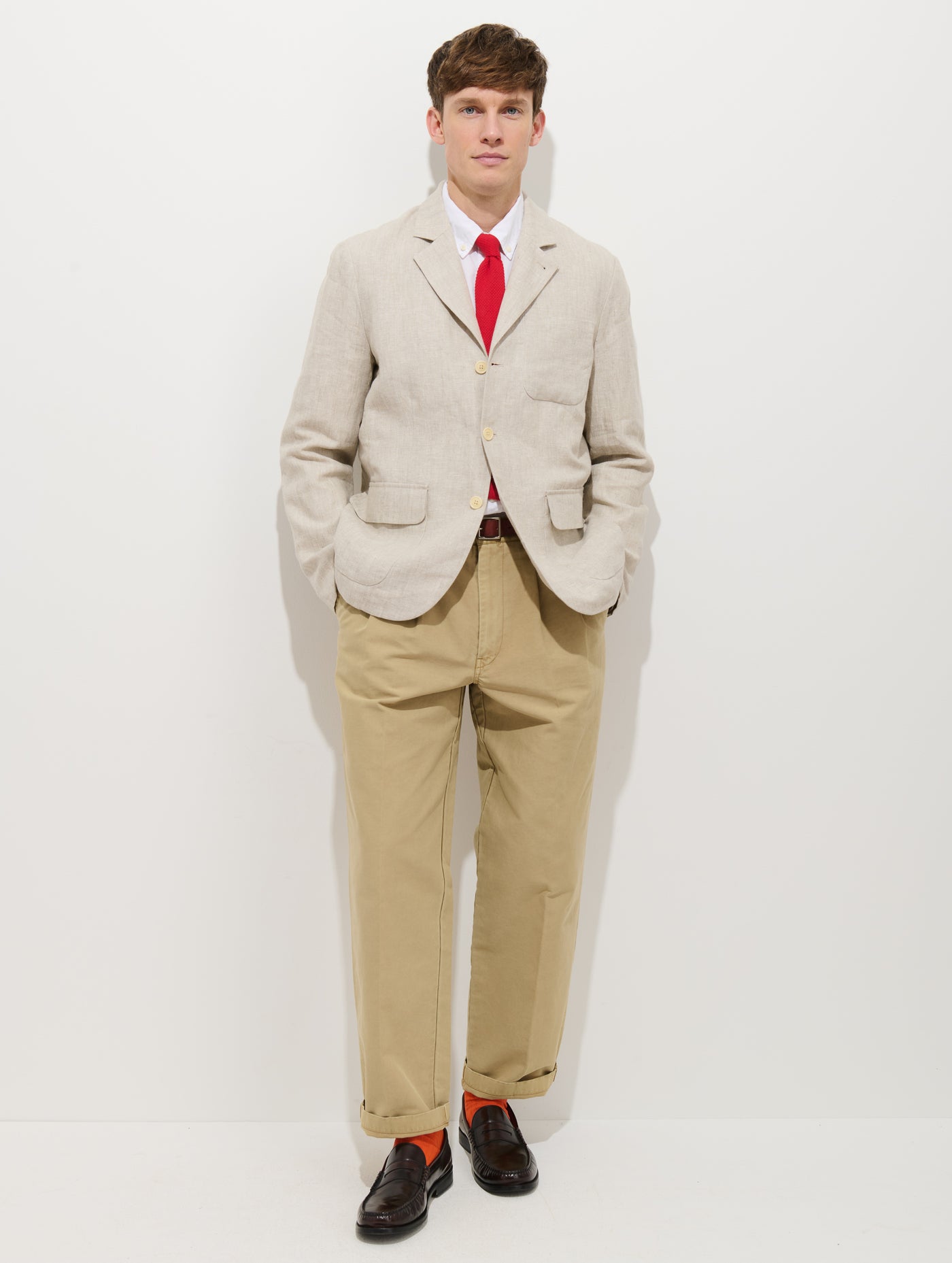 Mercer Linen Jacket In Flax